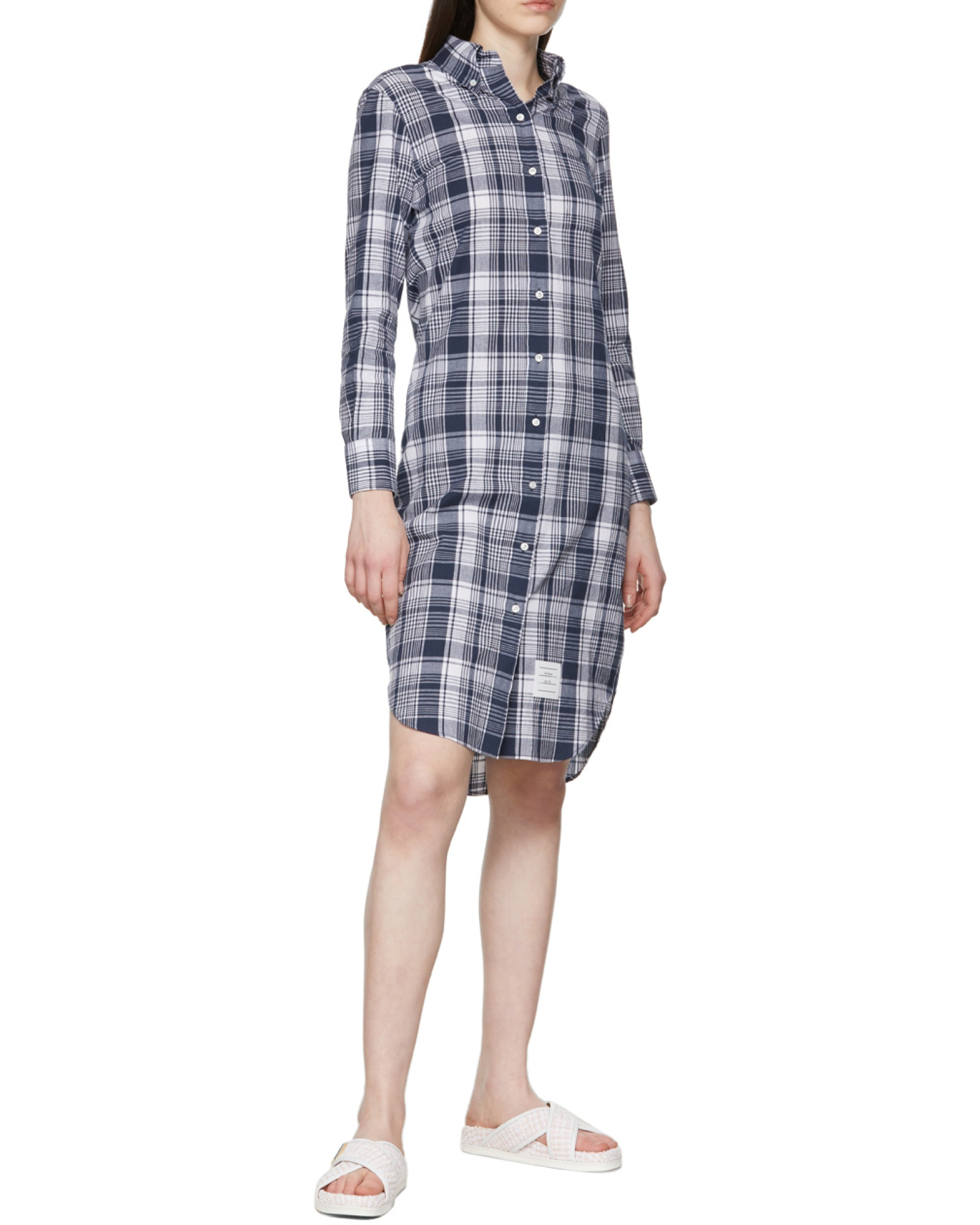 Thom Browne Tweed Slip-on Sandals