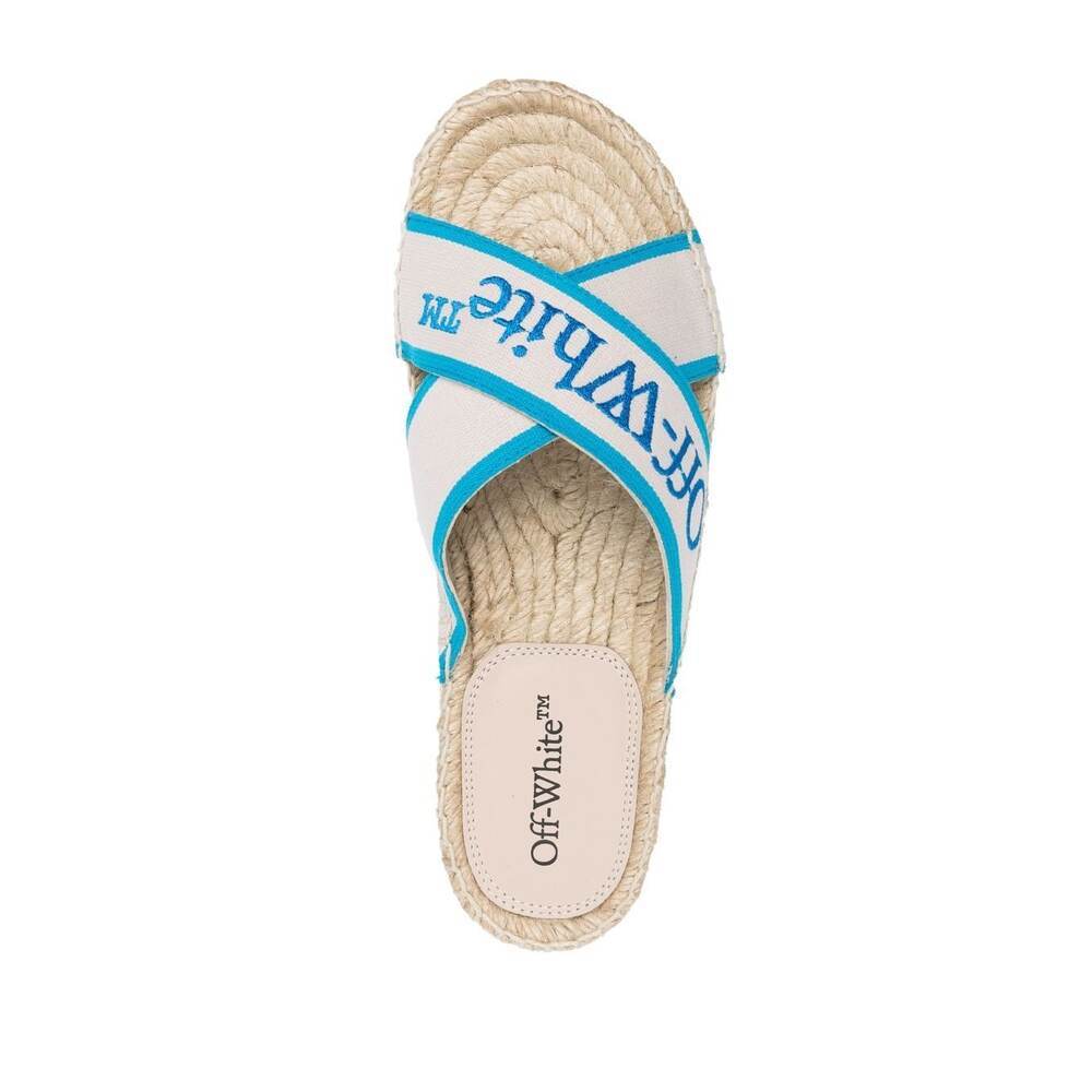 Shop Off-white Bookish Criss Cross Espadrill
