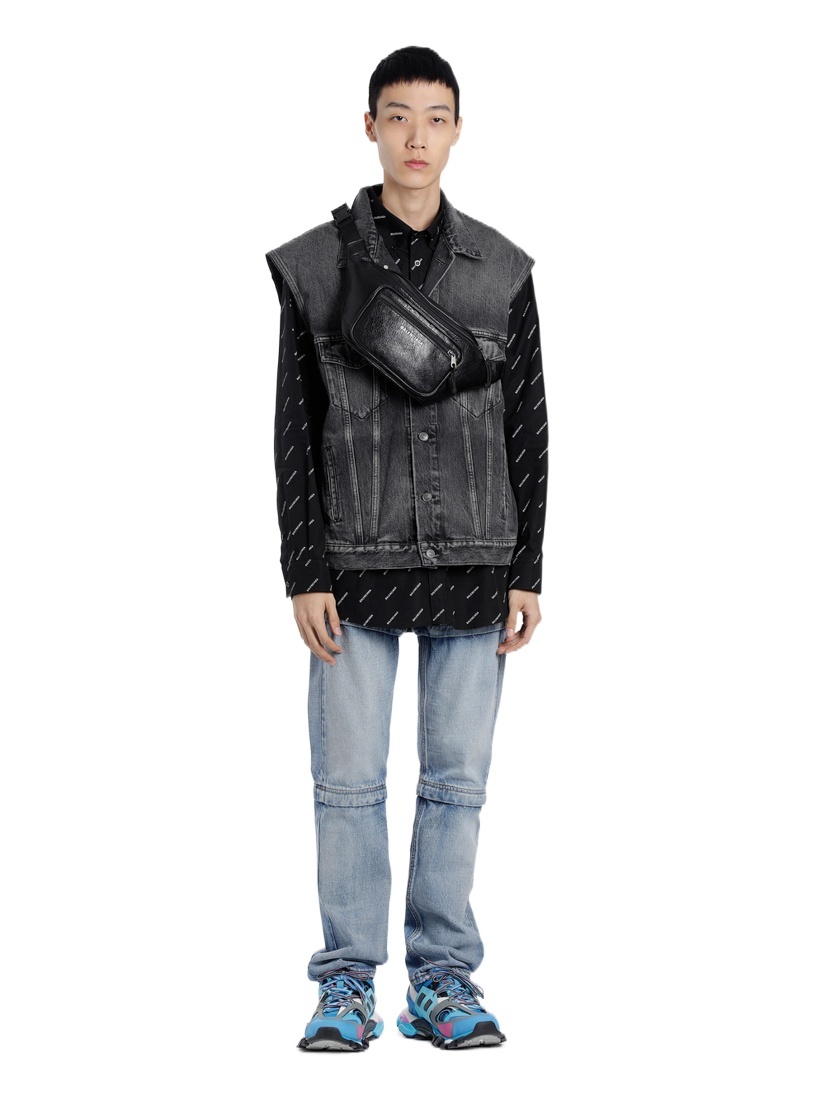 Balenciaga Explorer Belt Bag In Black