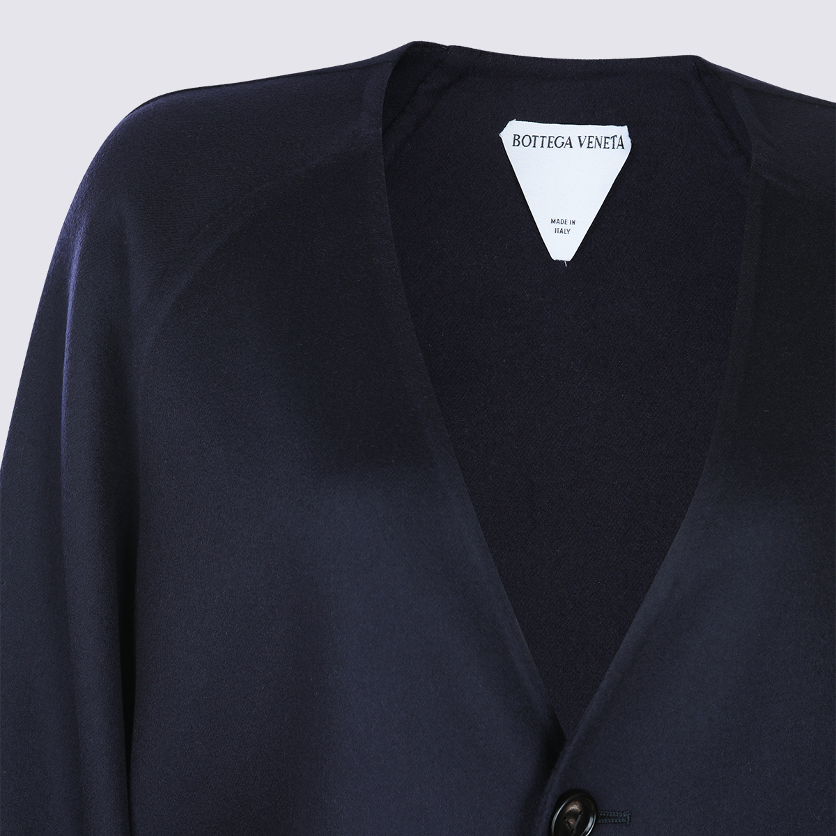 Bottega Veneta Long Sleeve Coat In Black