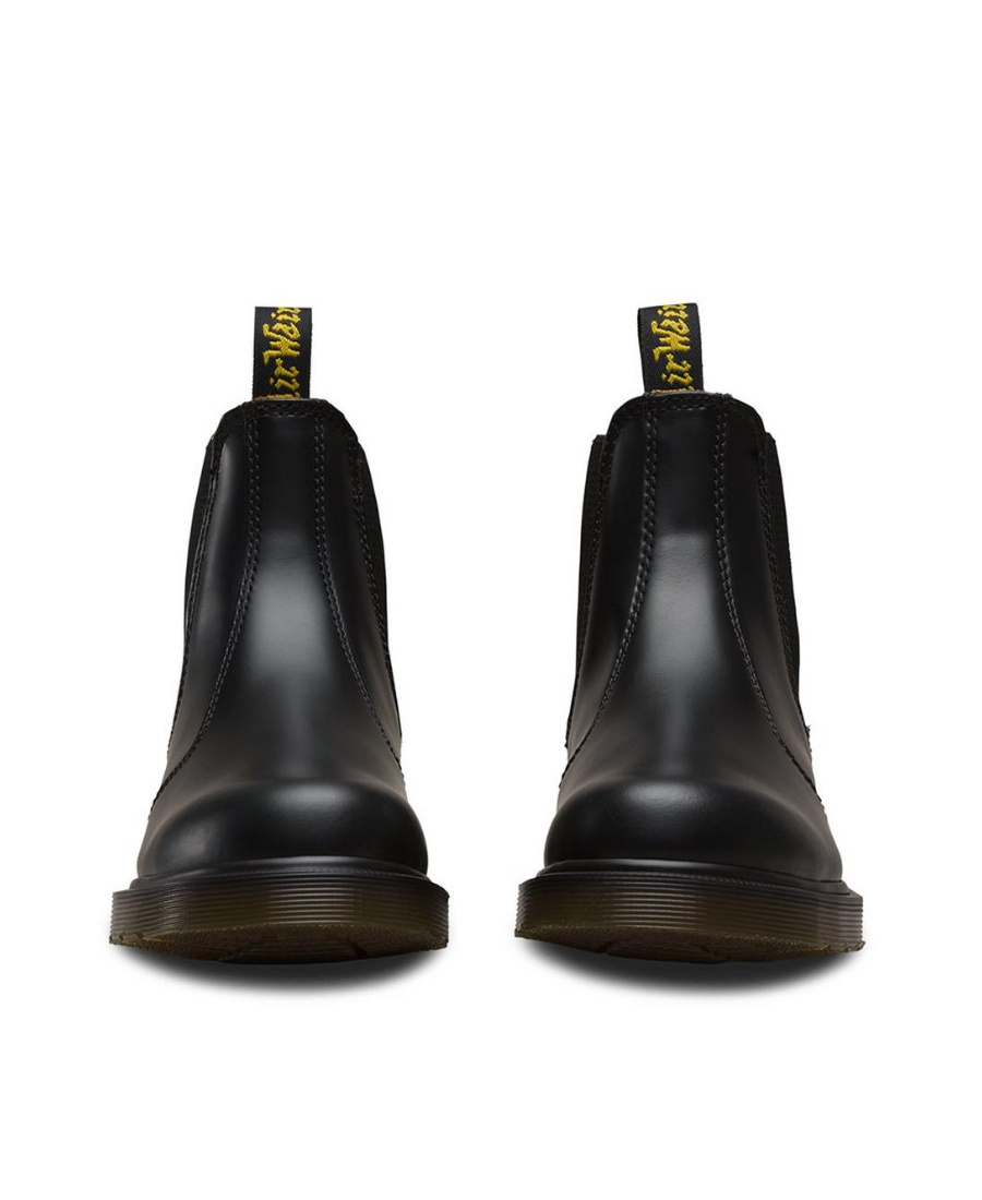 Shop Dr. Martens' Chunky Leather Boots In Black