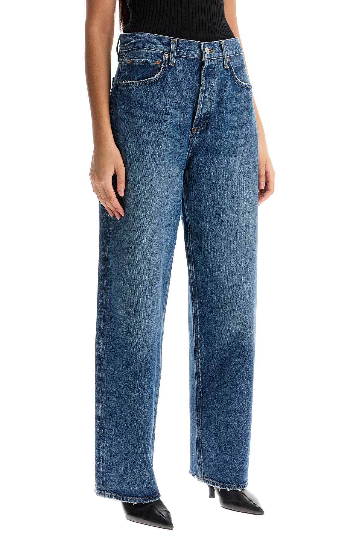 Agolde Valen High Waist Ankle Straight Leg Jeans In Blue