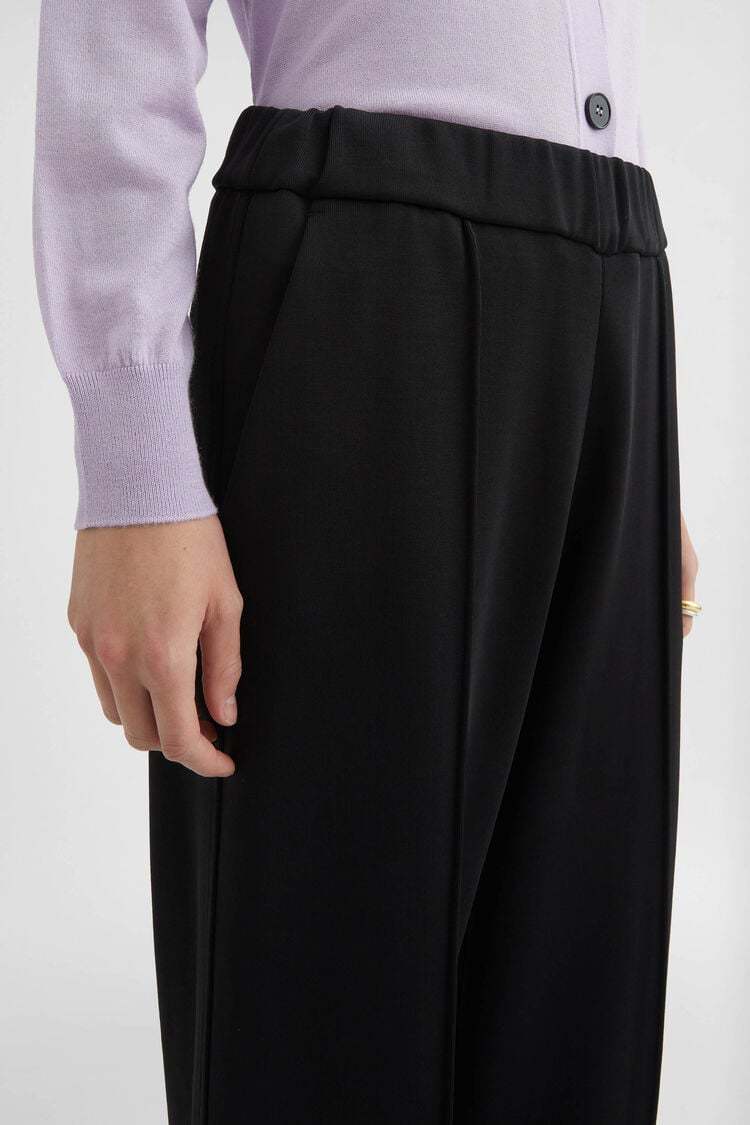 Shop Jil Sander Wide-leg Trousers In Black