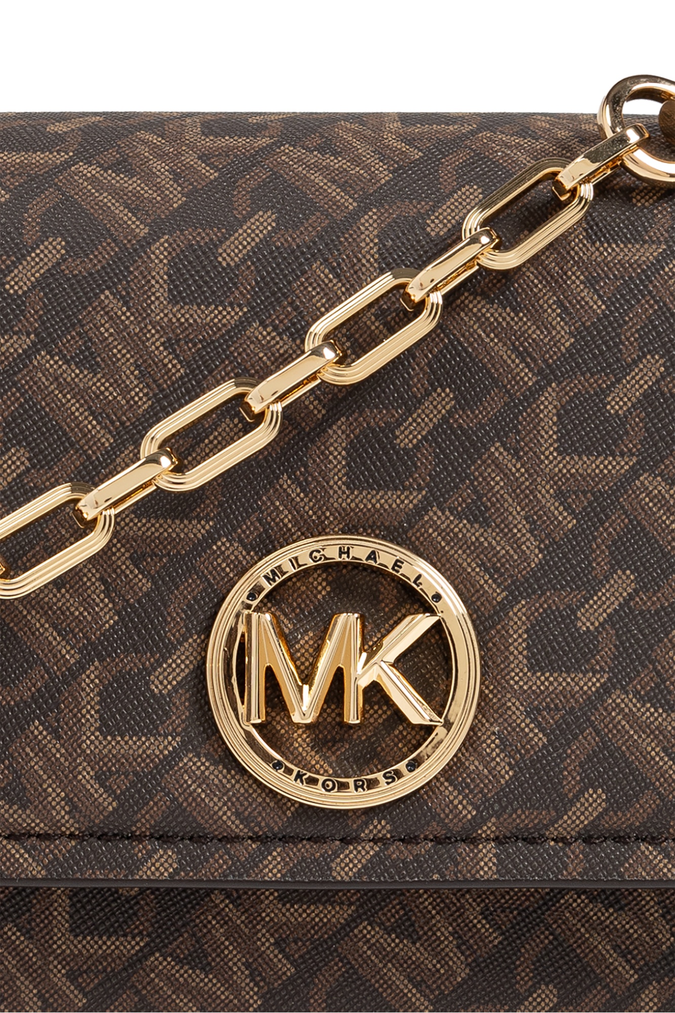 Michael Michael Kors Monogram Logo-plaque Tote Bag In Black