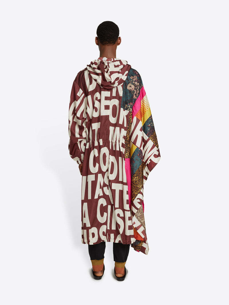 Dries Van Noten Long Cloak In Multicolor