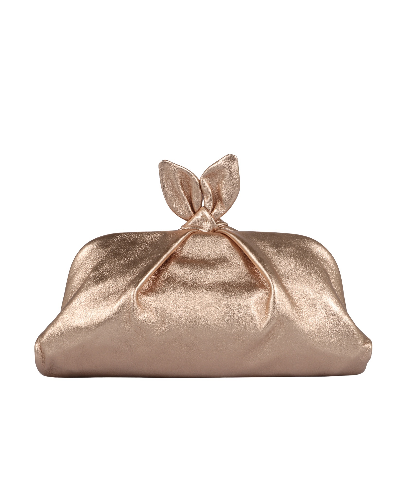 Aquazzura Small Bow Tie Clutch Bag In Nude