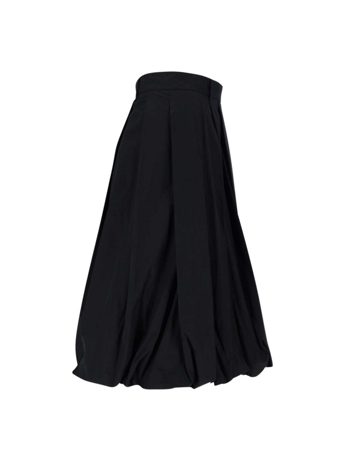 Dunst Pleated Midi Skirt In Black