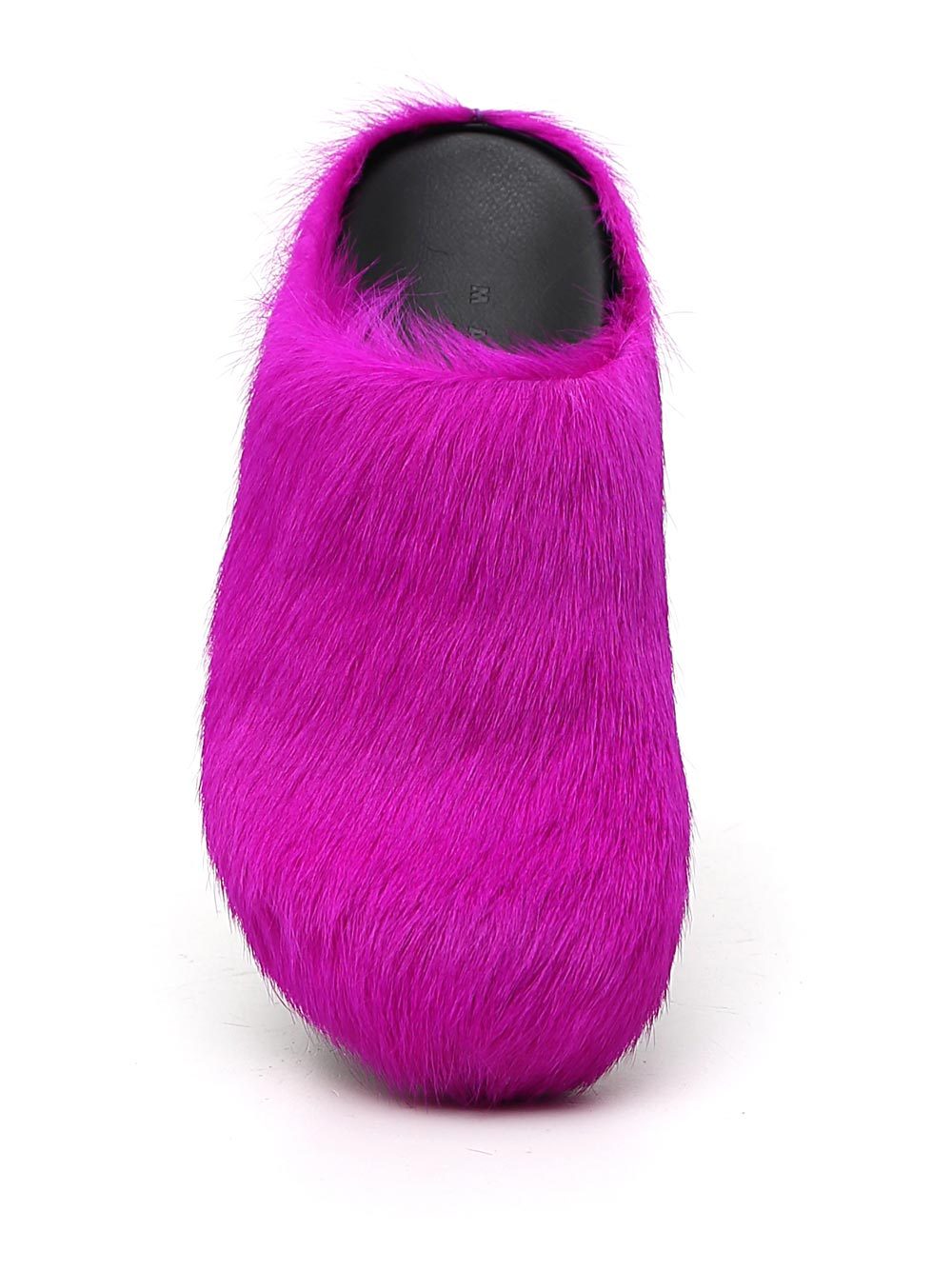 Marni Fluffy Open Back Slippers In Pink