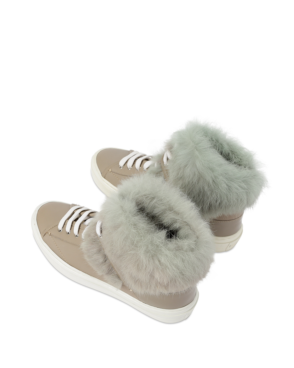 Ferragamo Lace-up Boots In Gray