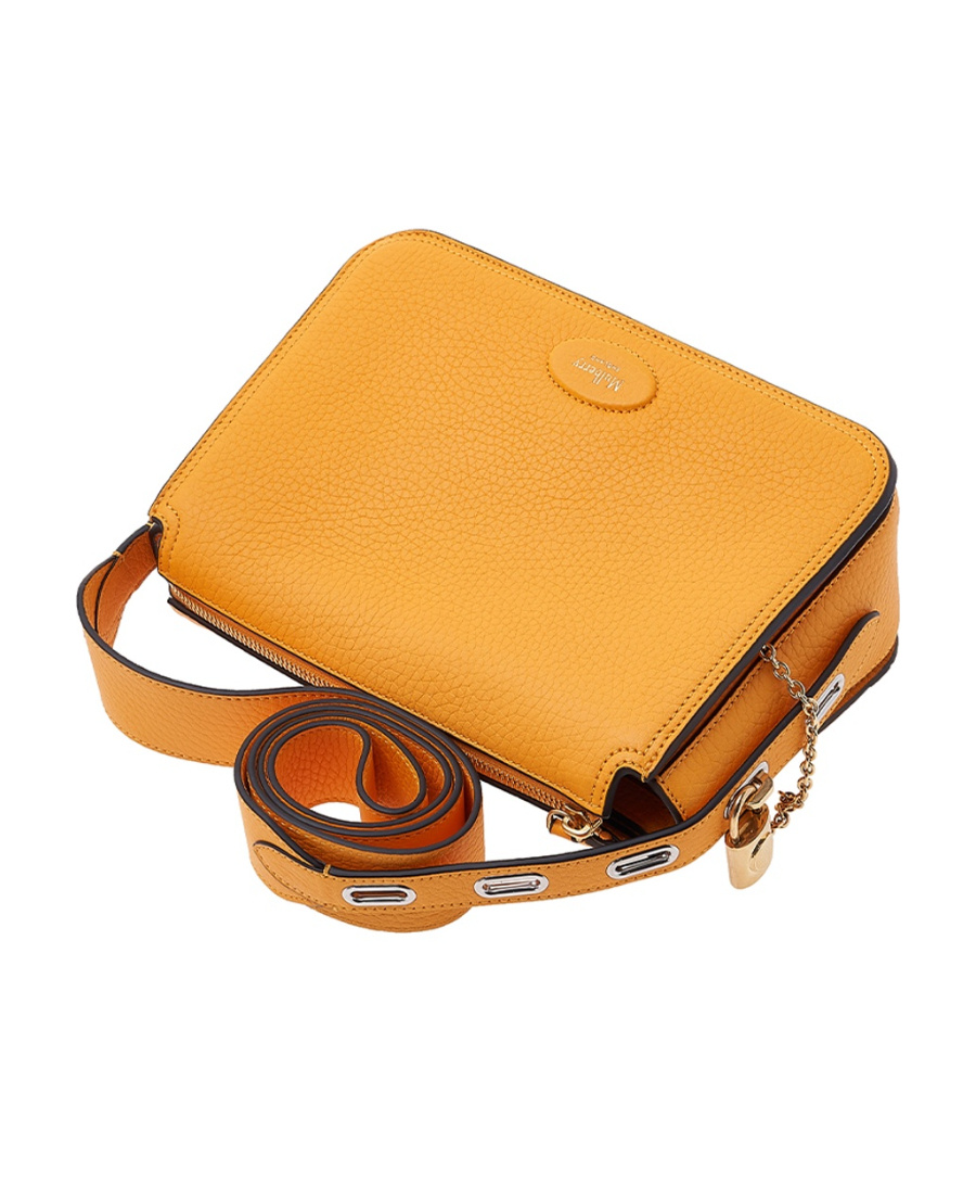 Mulberry Billie Grained Crossbody Bag In Orange