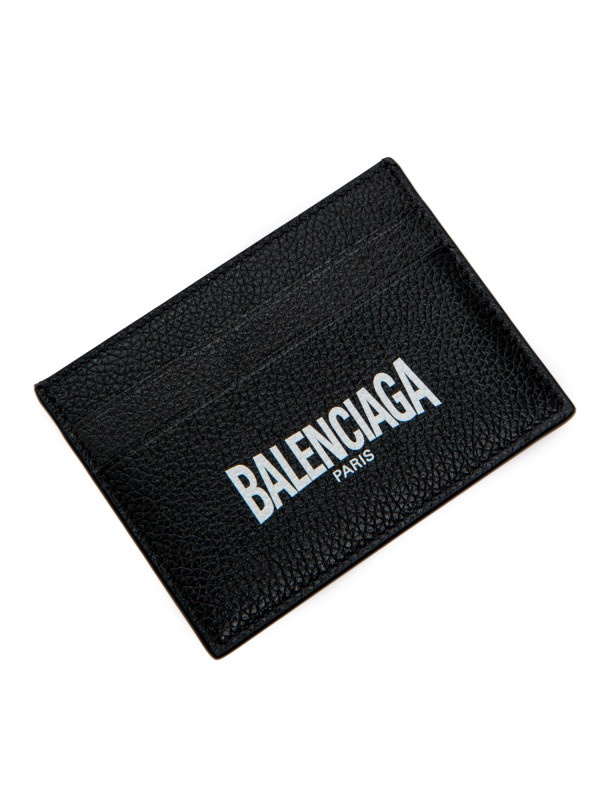 Balenciaga Logo-print Cardholder In Black