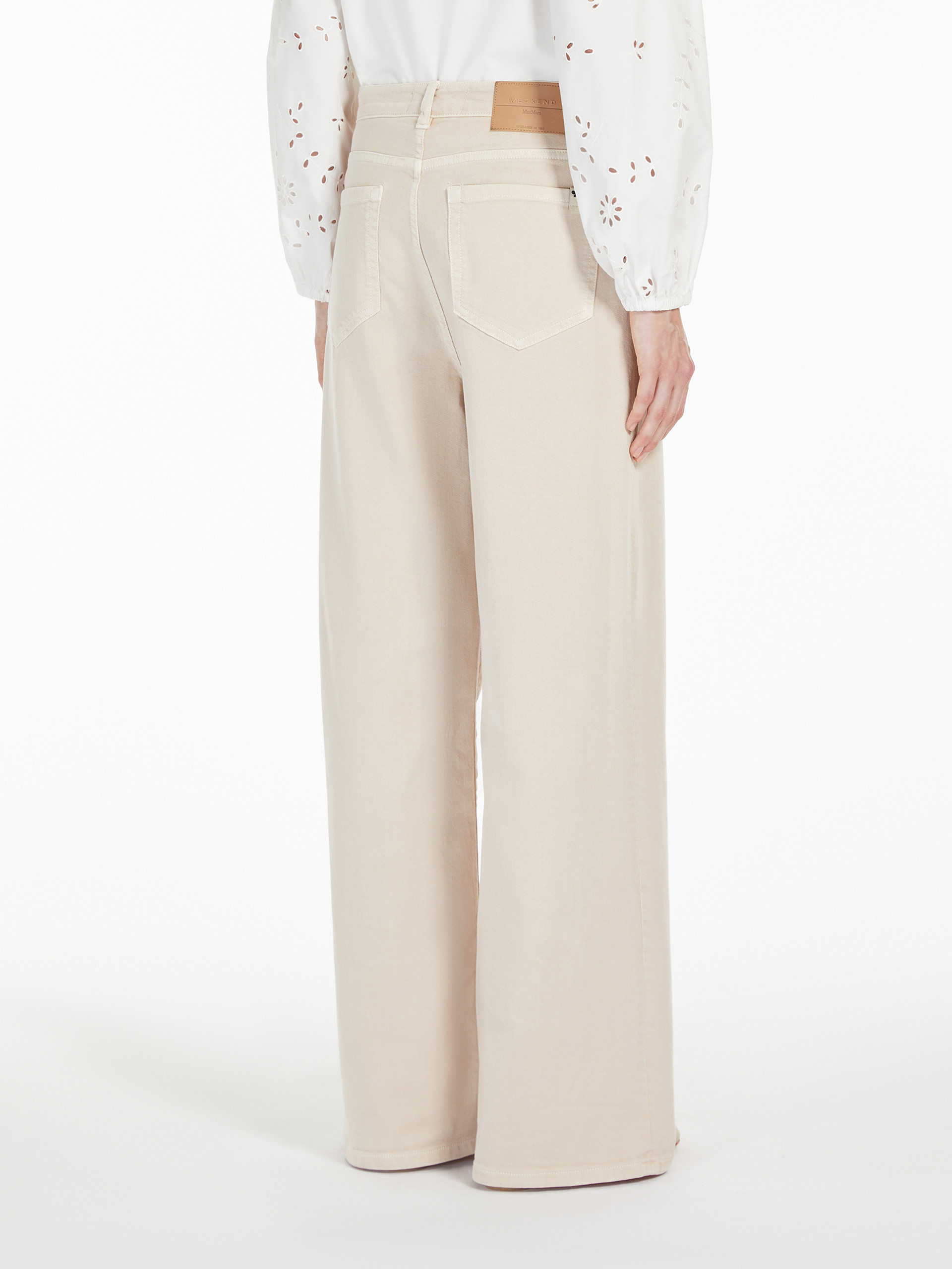 Weekend Max Mara Belt-loop Casual Pants In White