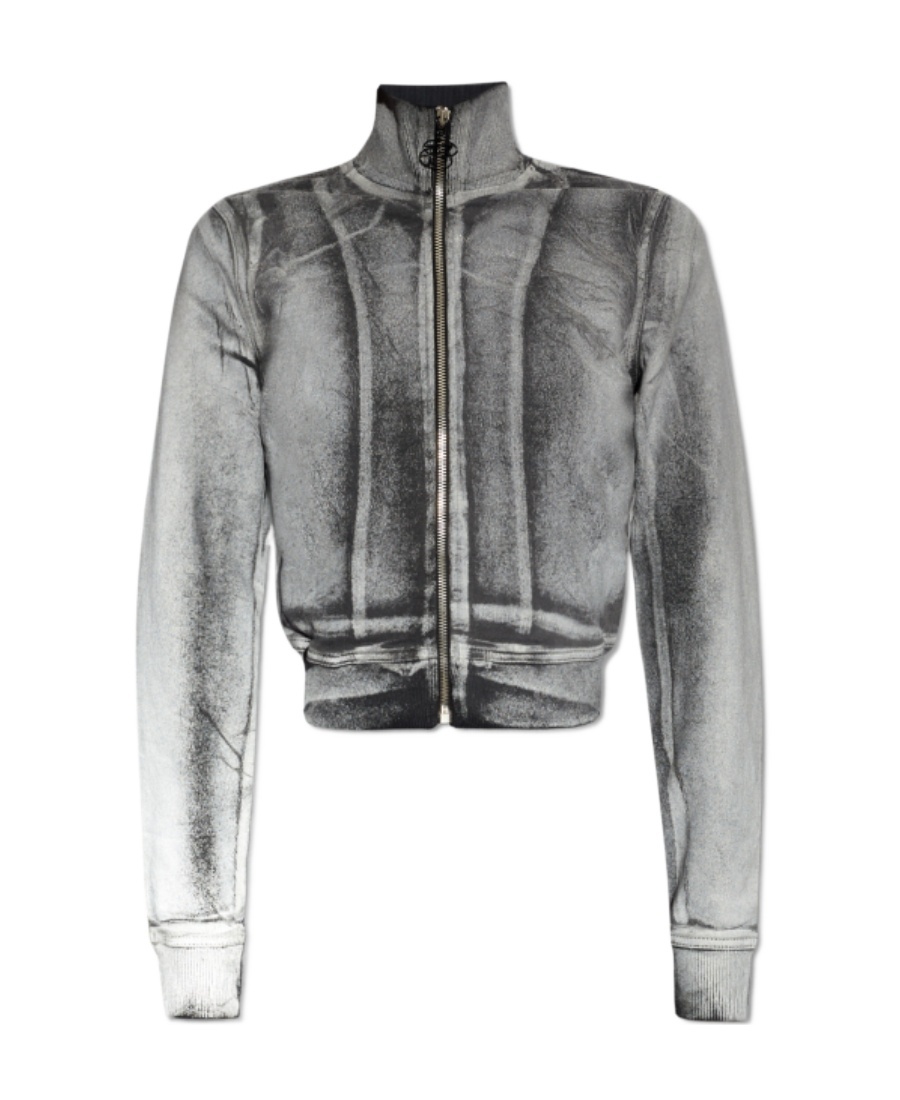 Diesel D-emy-s Track Jacket In Gray