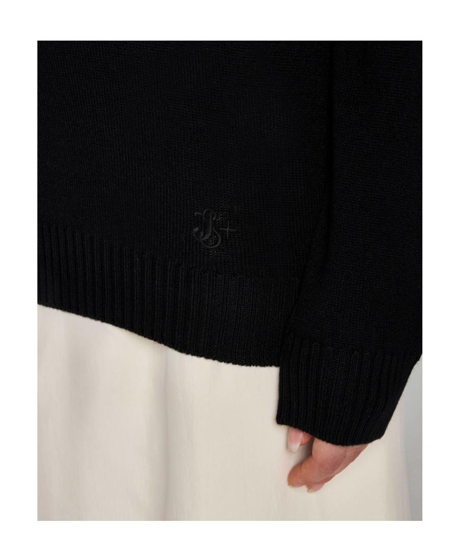 Jil Sander Wool Sweater In Black