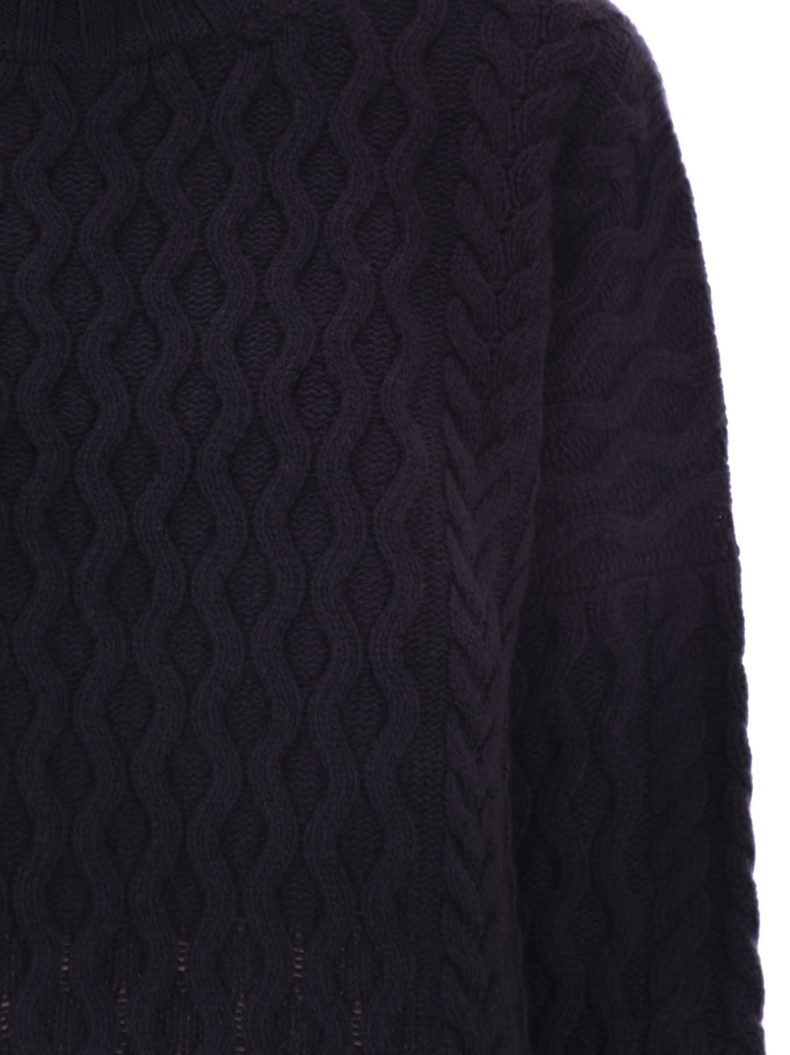Weekend Max Mara Long-sleeved Sweater In Blue