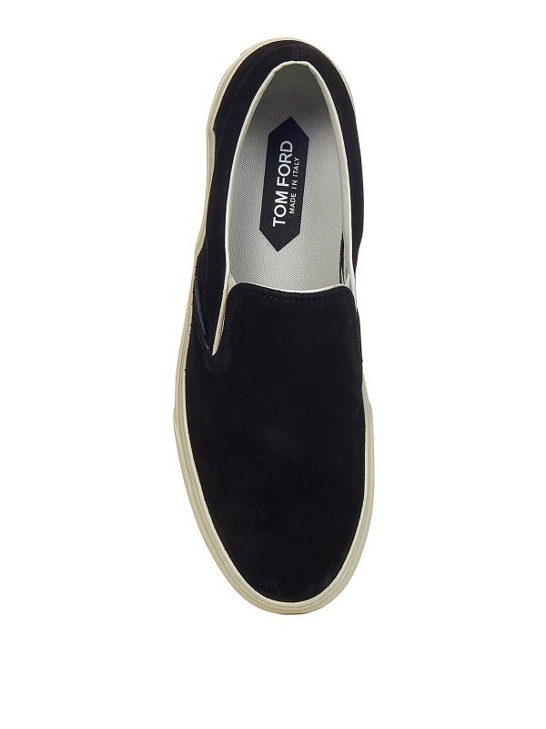 Tom Ford Suede Slip-on Sneakers In Nude
