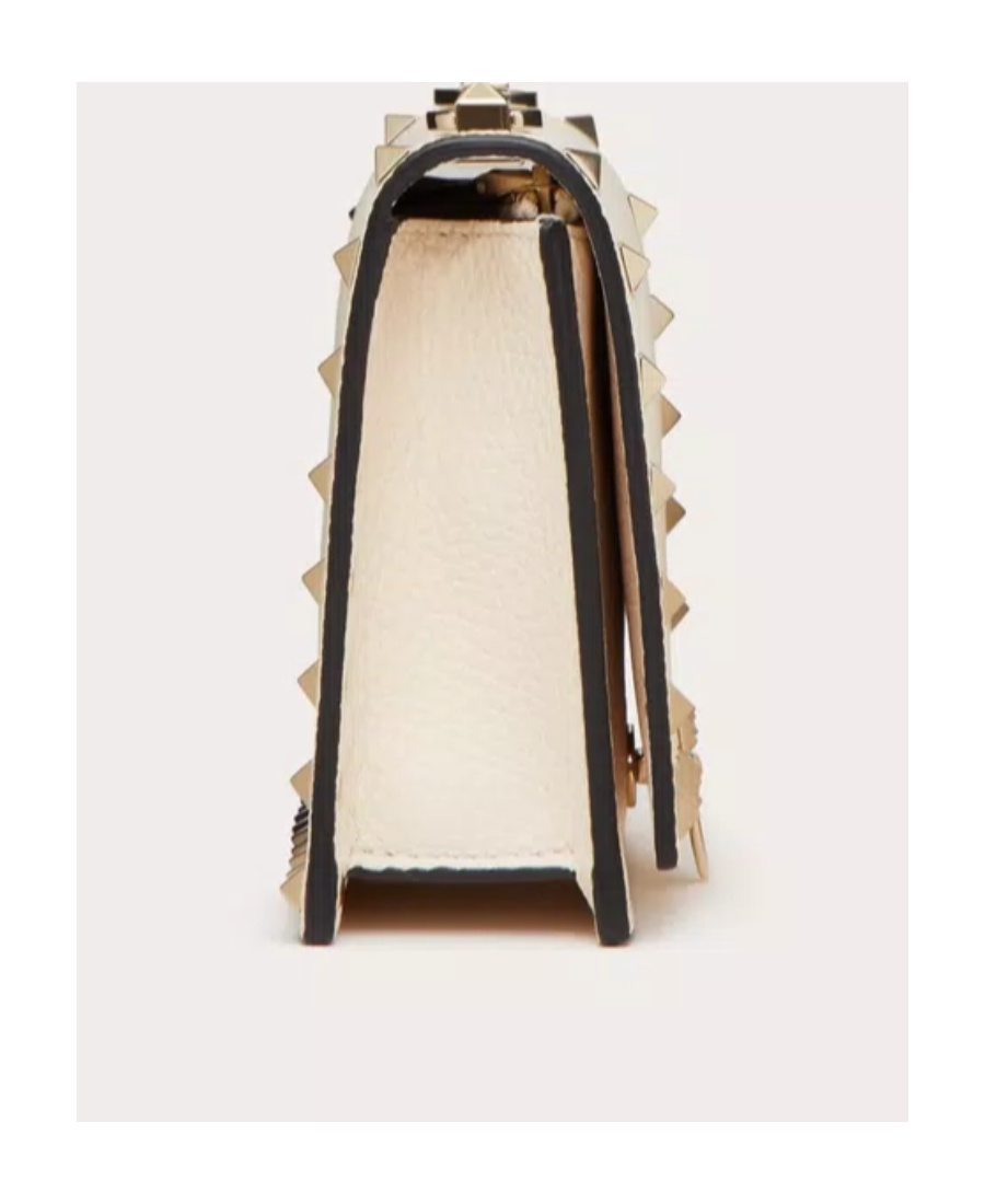 Valentino Rockstud Leather Crossbody Bag In White
