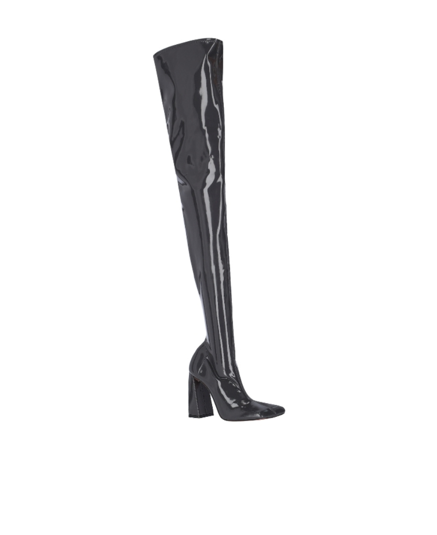 AMINA MUADDI THICK HEEL BOOTS