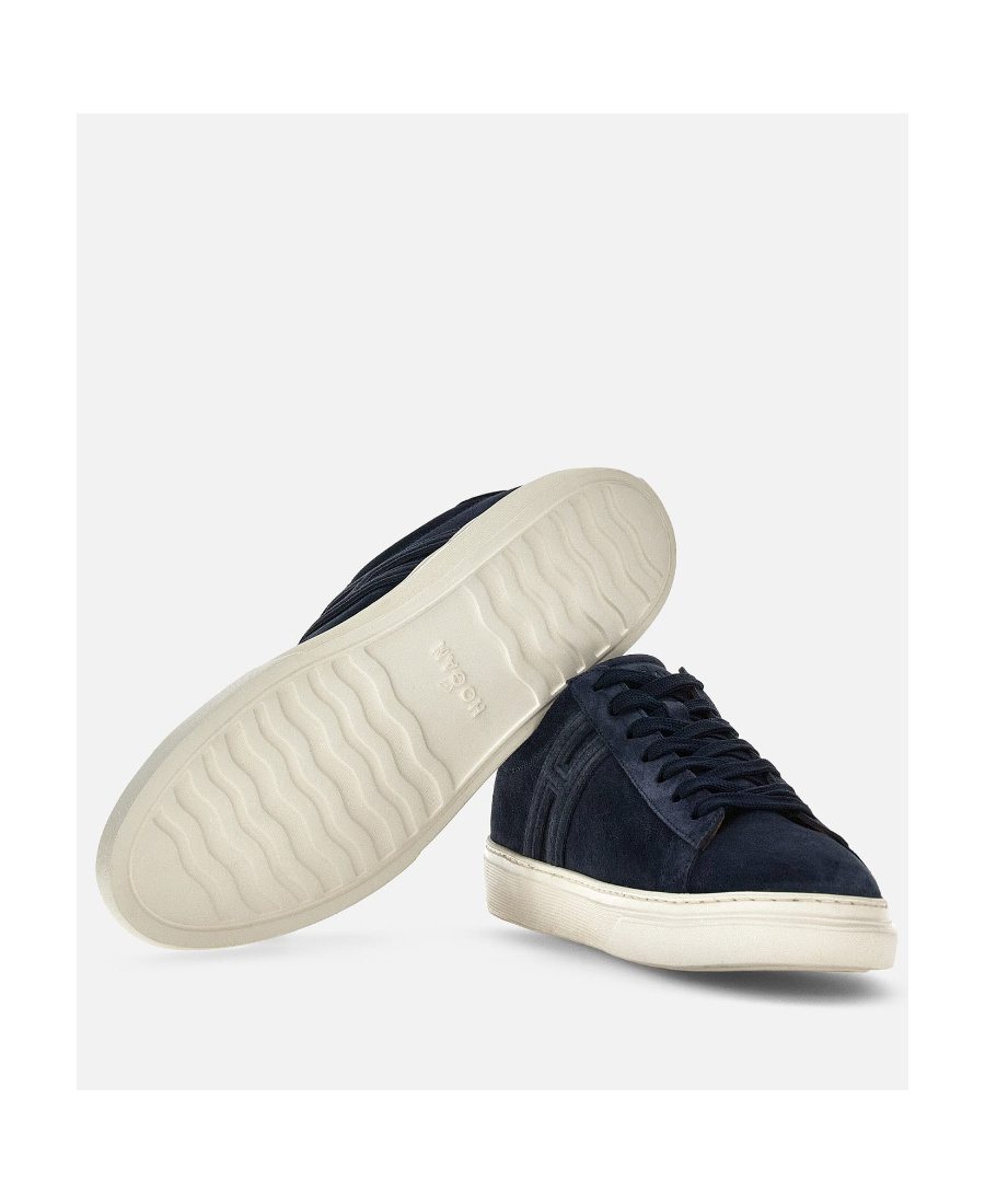 Hogan Rebel Low-op Suede Sneakers In Black