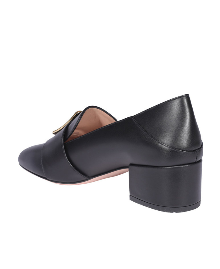 Bally Boucle Leather Collapsible-heel Pumps In Black