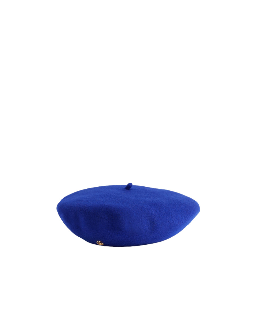 Gucci Gg Wool-felt Beret In Blue