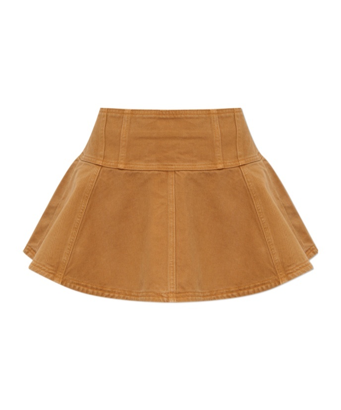 Ulla Johnson The Vera Denim Miniskirt In Brown