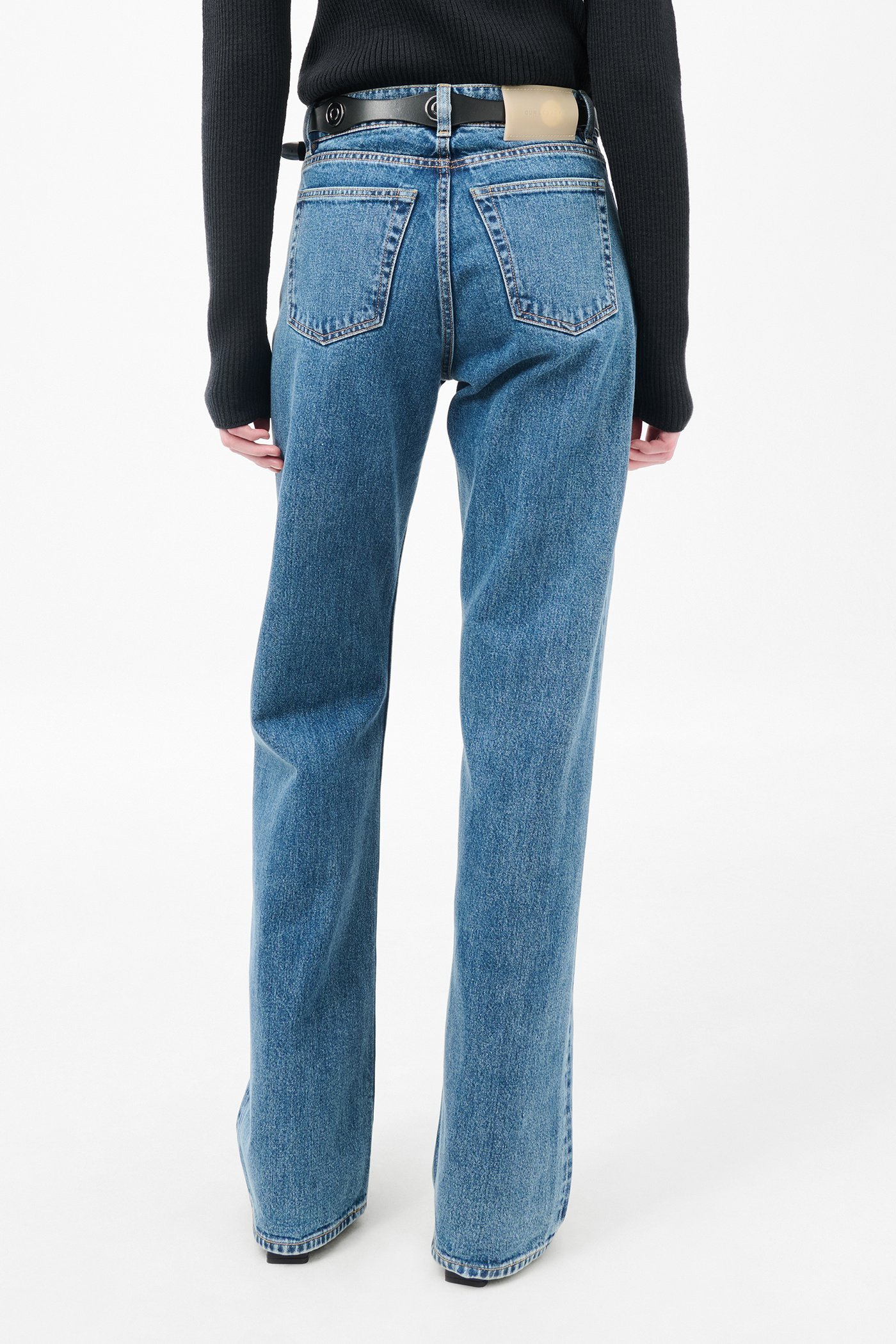 Our Legacy Belt Loop Denim Trousers In Blue