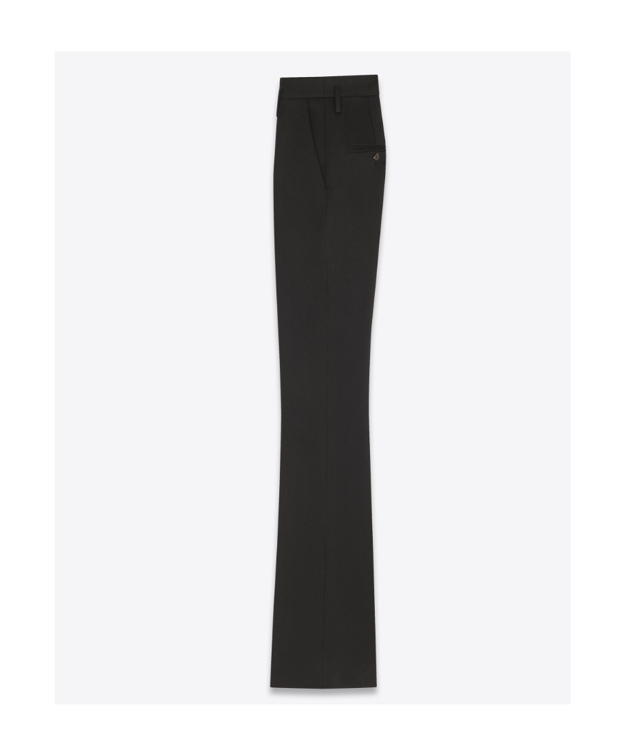 Saint Laurent Straight-leg Cut Trousers In Black