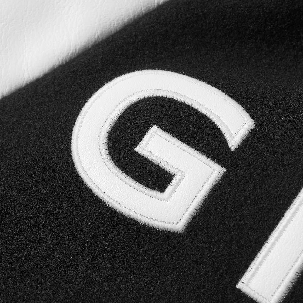 Givenchy Men Two-tone Wool Blend And Leather Bomber Jacket In Black