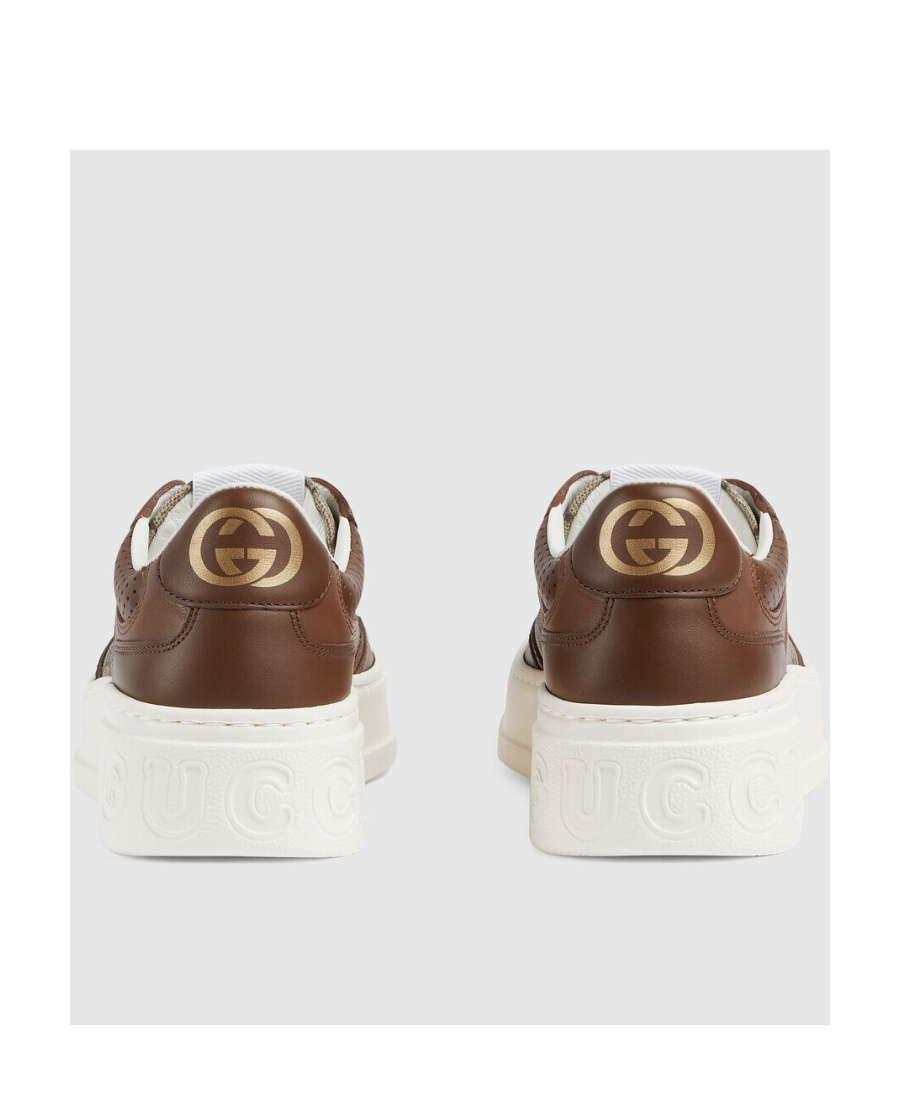 Gucci Gg Panelled Low-top Sneakers In White