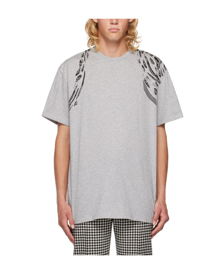Alexander Mcqueen Plain Knitted T-shirt In White