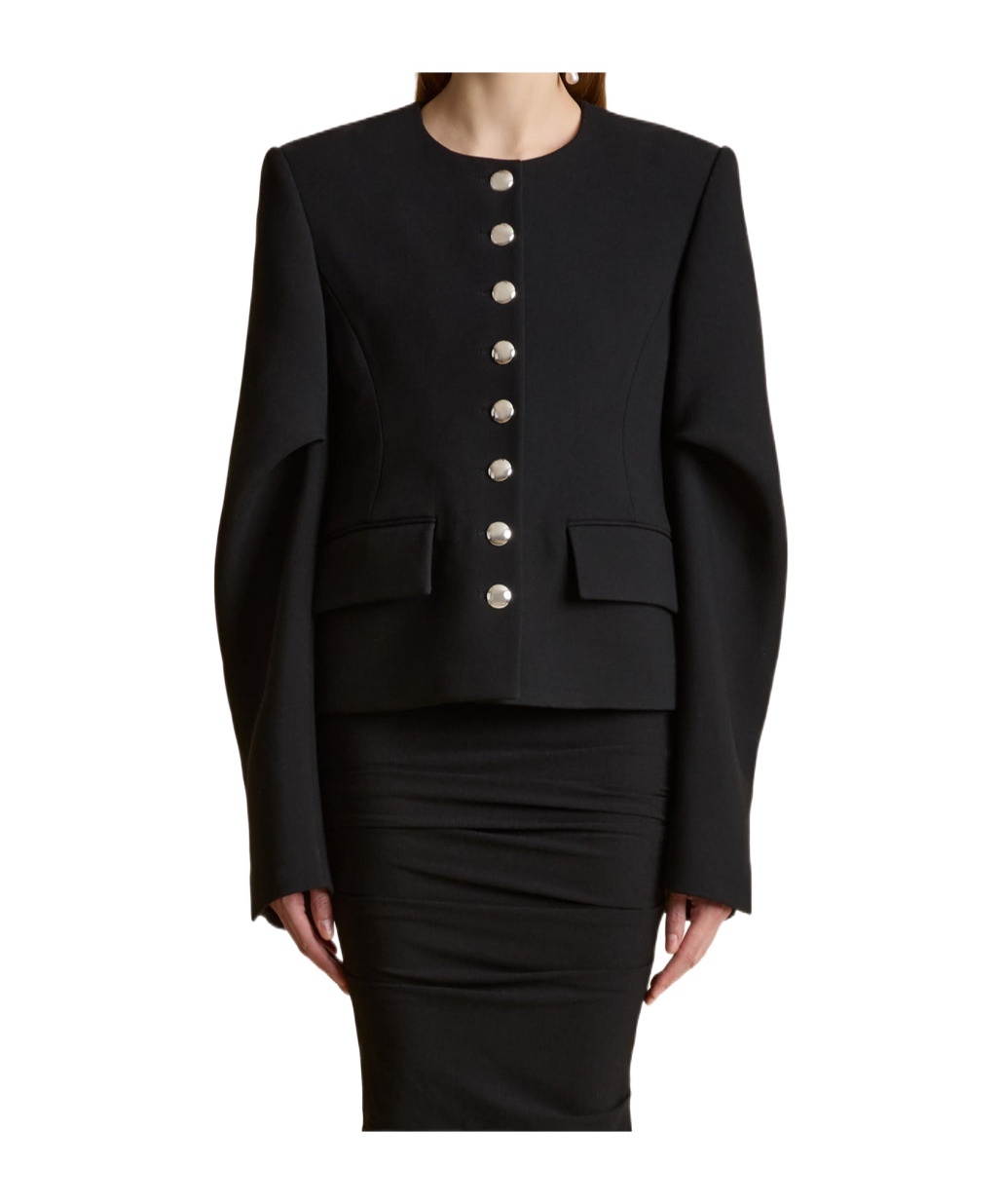 Khaite Black Darlman Jacket In Black