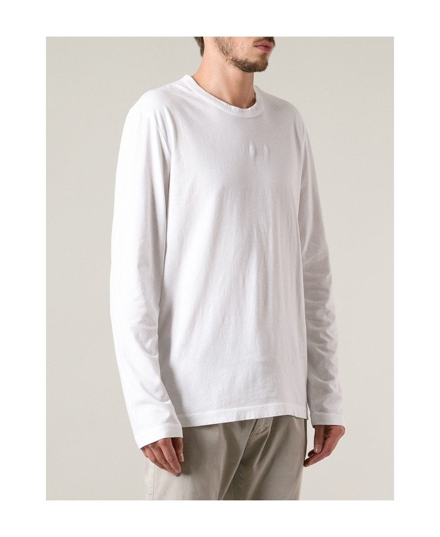 Shop James Perse Long-sleeve T-shirt In White