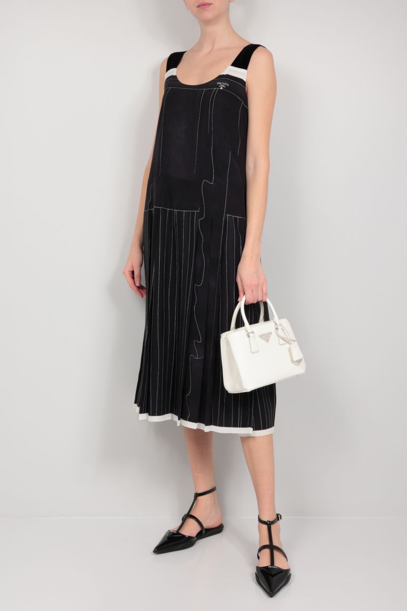 Prada Women's Silk Dress In Black