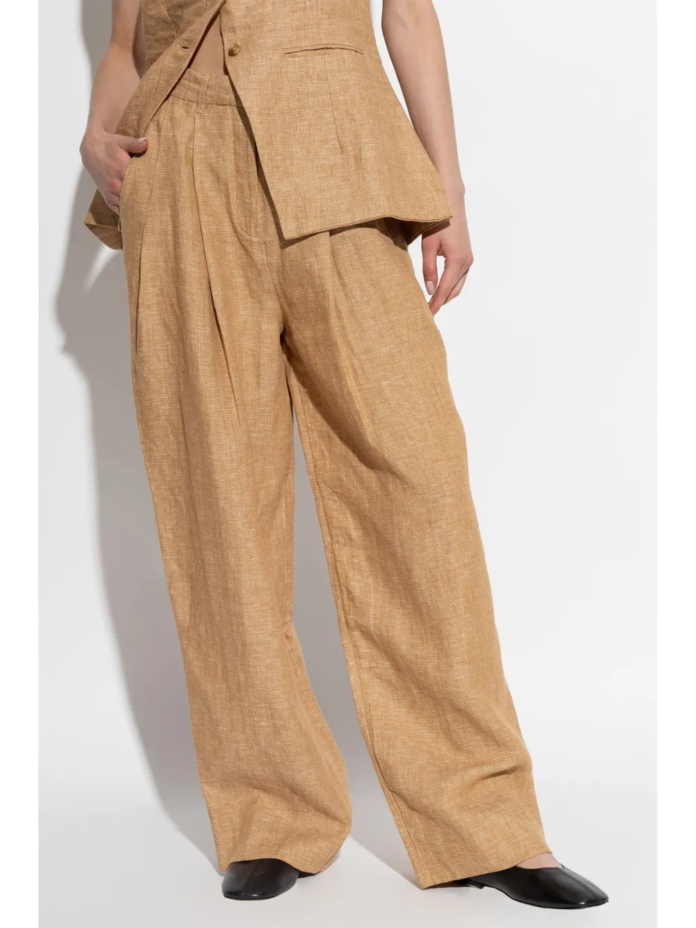Shop Posse Nancy Trousers In Nude