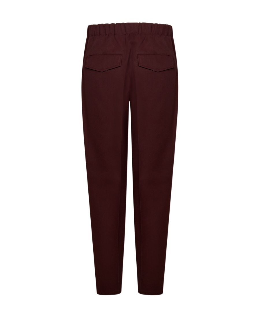 Jil Sander Wool Trousers In Brown