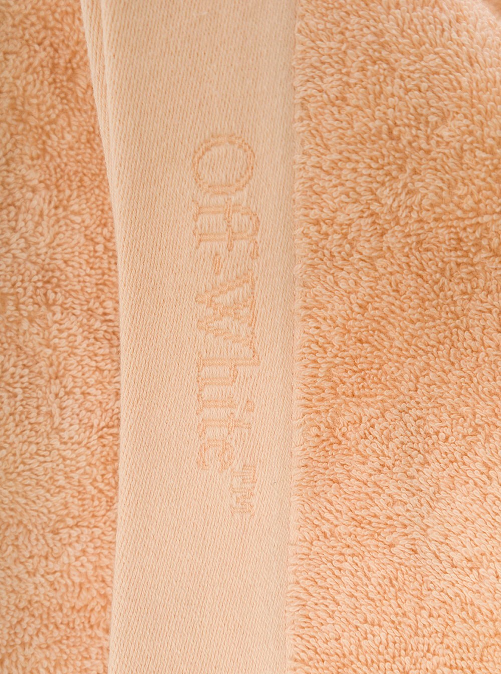Off-white Bookish Bath Towel In Nude