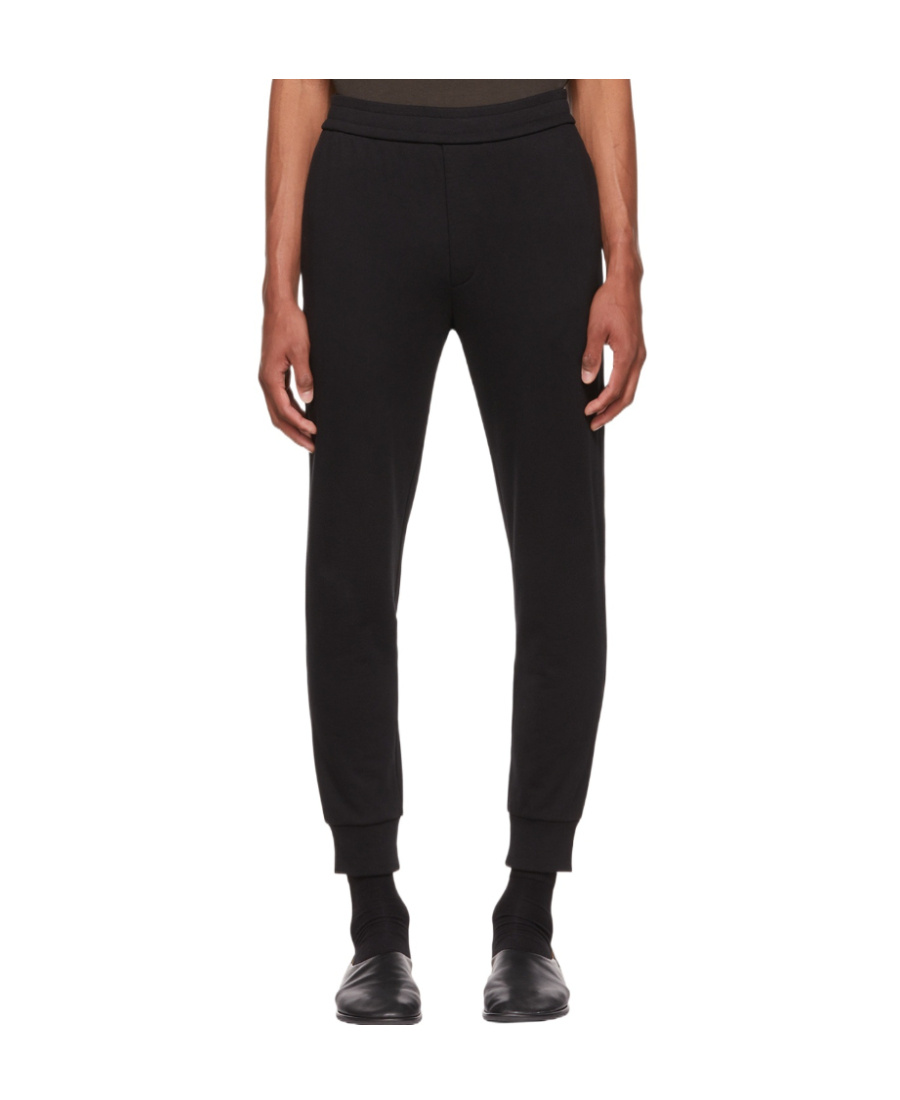 The Row Logo Slim Sweatpants In Black