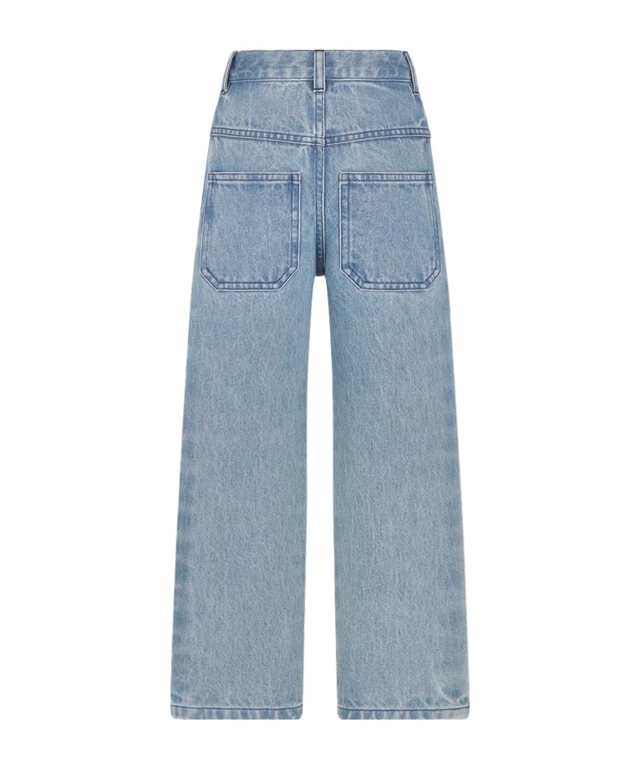 Dior Belt-loop Jeans In Blue