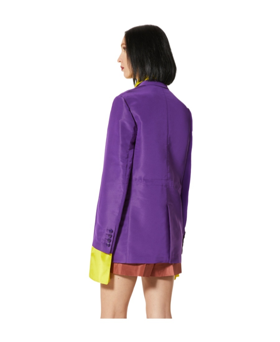 Valentino Peak-lapel Single-breasted Jacket In Purple