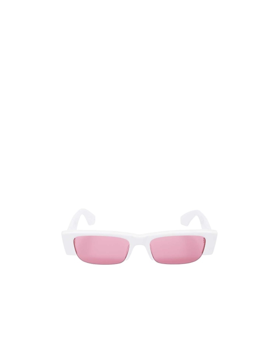 Alexander Mcqueen Logo-print Detail Sunglasses In Pink