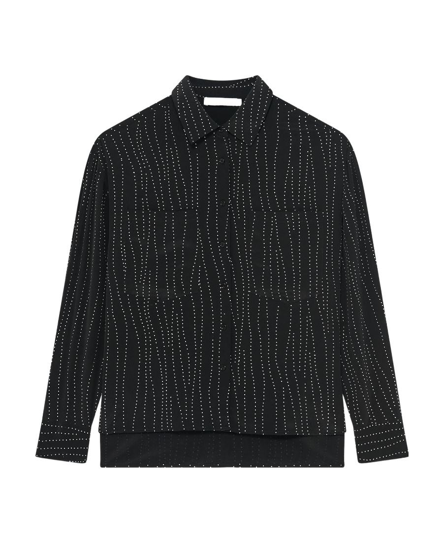 Iro Women Black Zef Studded Shirt In Black