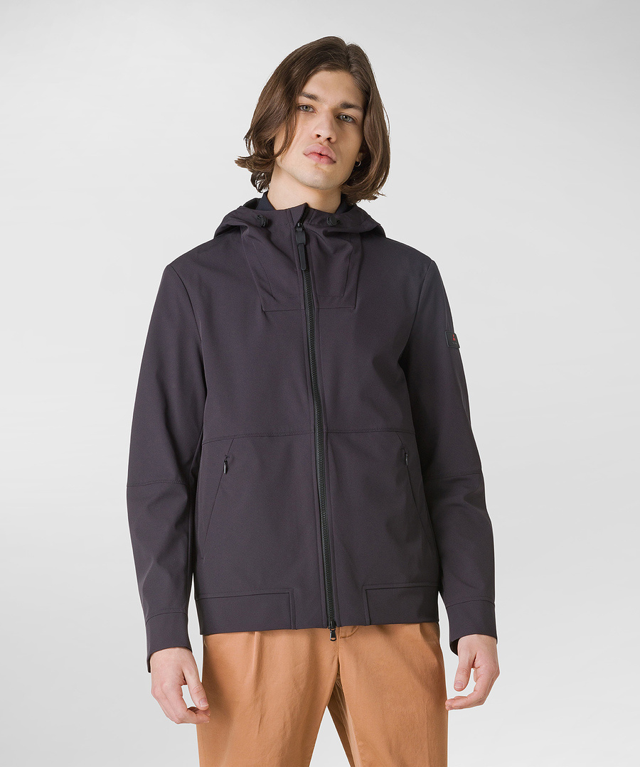 Peuterey Drawstring Zip-up Jacket In Black