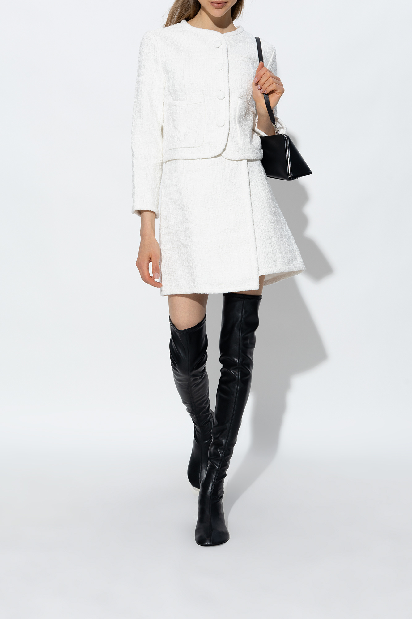 Proenza Schouler Ruched Over-the-knee Boots In Black