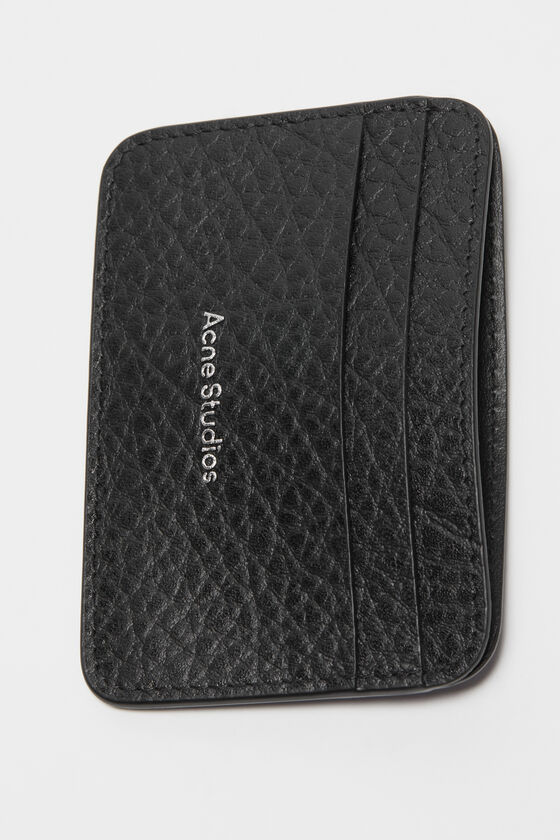 ACNE STUDIOS LOGO-PRINT LEATHER CARDHOLDER 