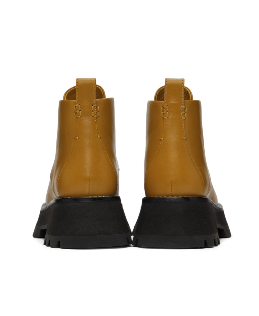 3.1 Phillip Lim Kate Lace-up Ankle Combat Boots In Brown
