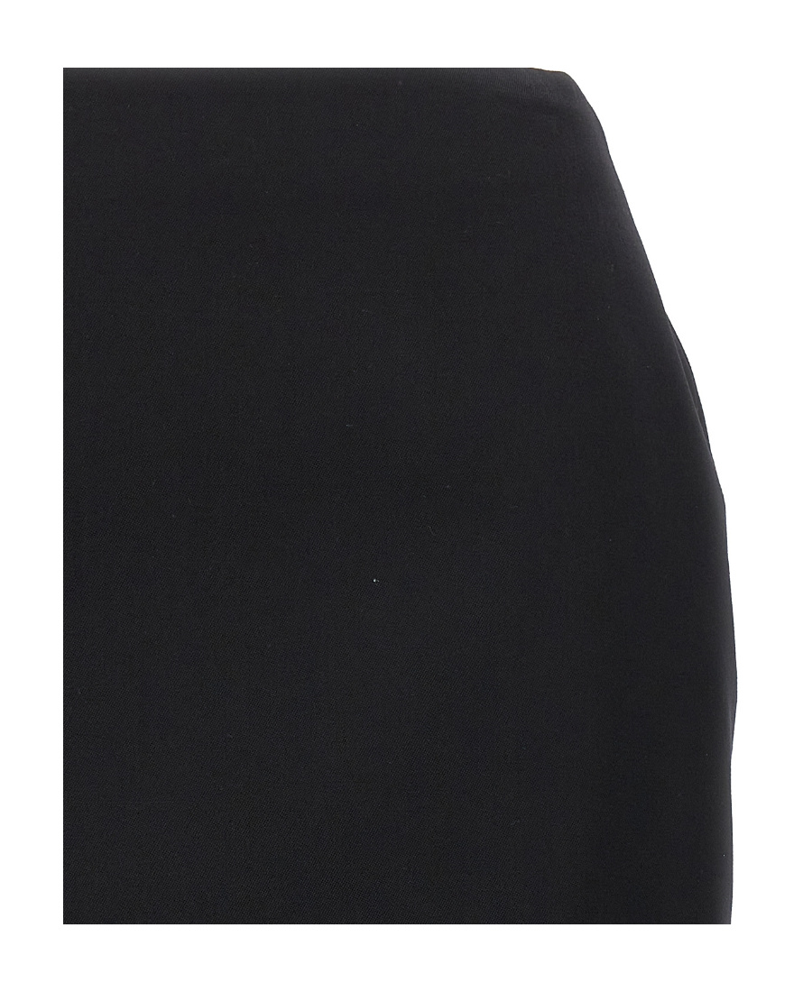 Balmain Lion Embossed-button Miniskirt In Black