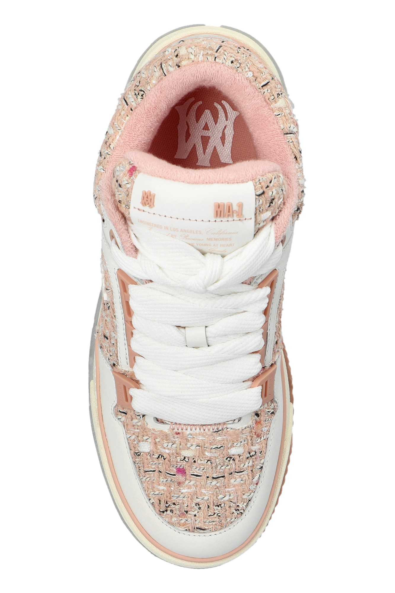 Amiri Lace-up Low-top Sneakers In White