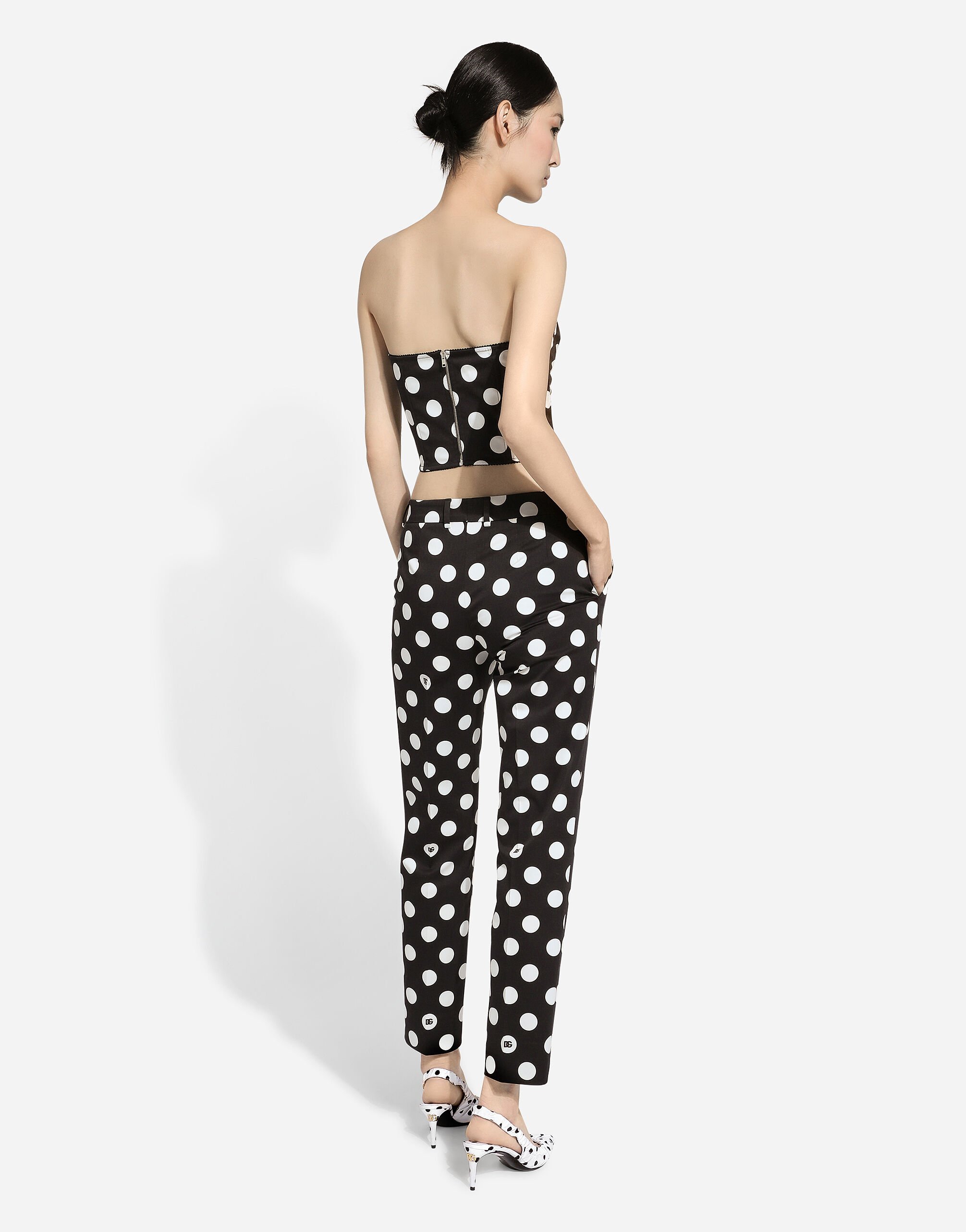 Shop Dolce & Gabbana Mid-rise Straight-leg Trousers In Black