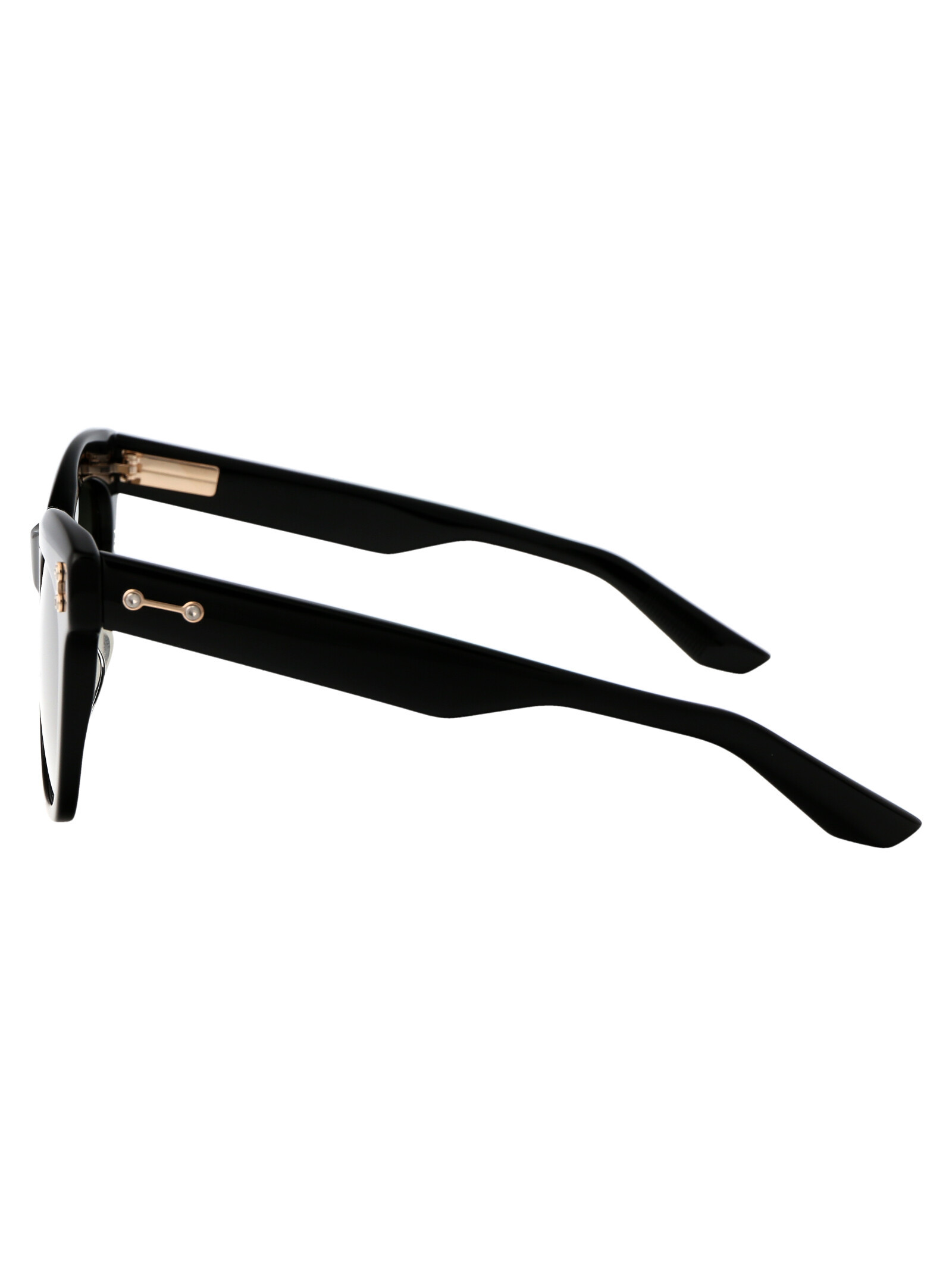 Akoni Black W Acetate Sunglasses In Black